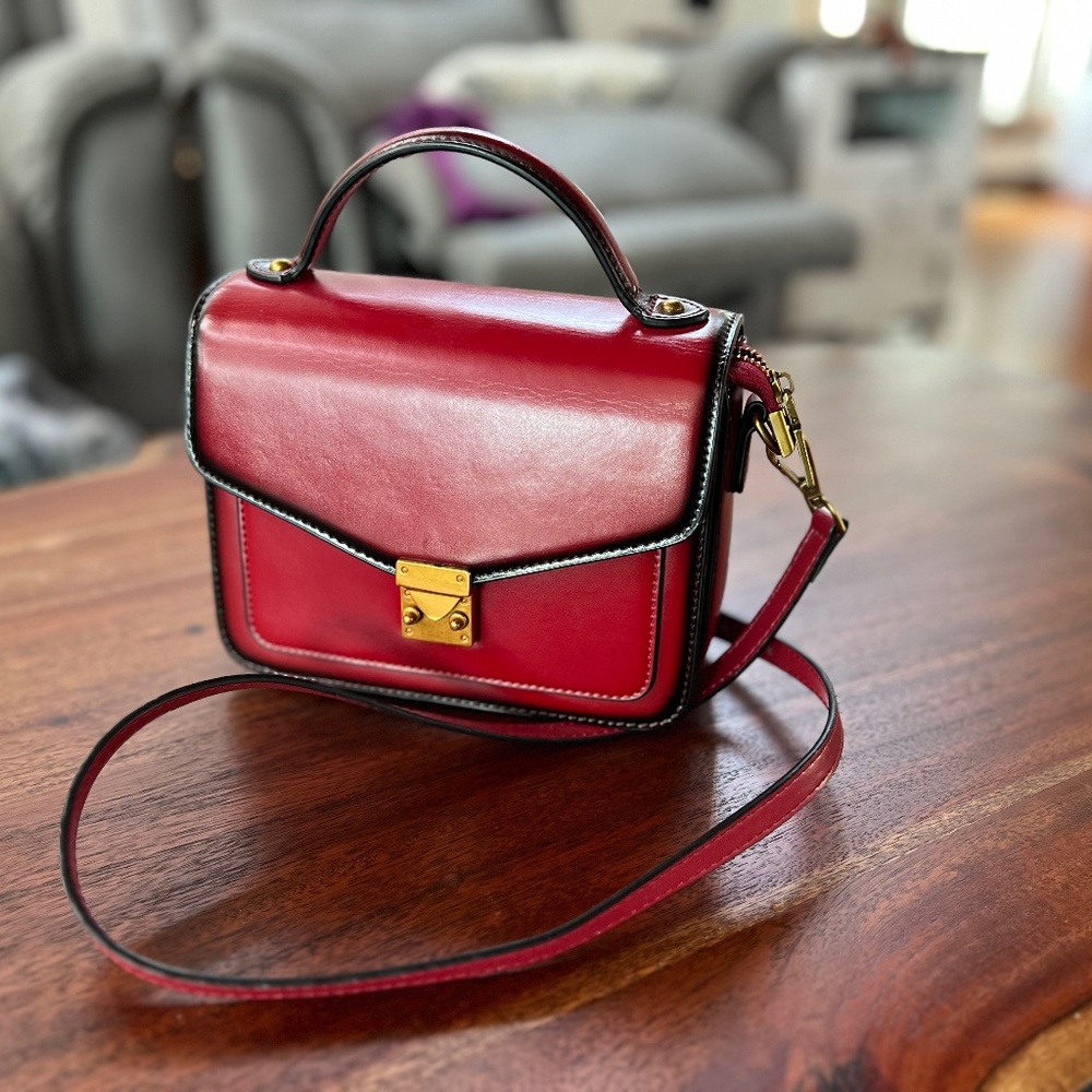 Handmade Leather Corssbody Bag